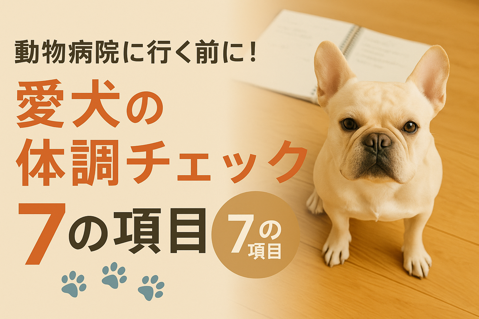 動物病院に行く前に！愛犬の体調チェック７項目【保存版】