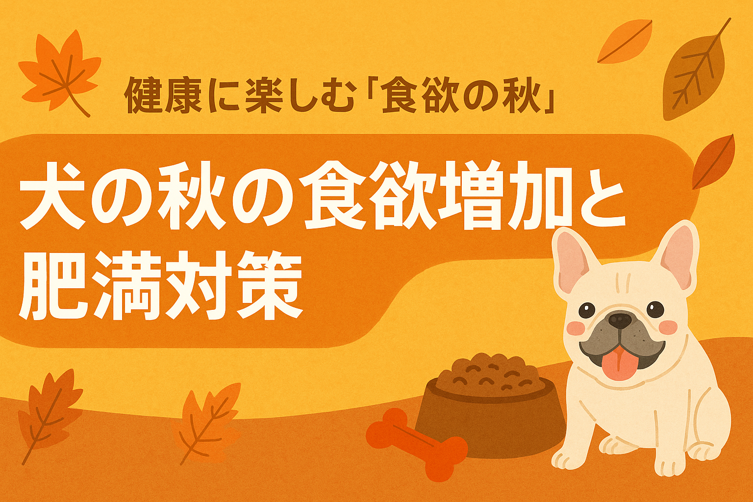 犬の秋の食欲増加と肥満対策