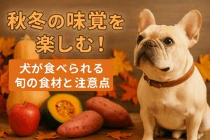 秋冬の味覚を楽しむ!犬が食べられる旬の食材と注意点