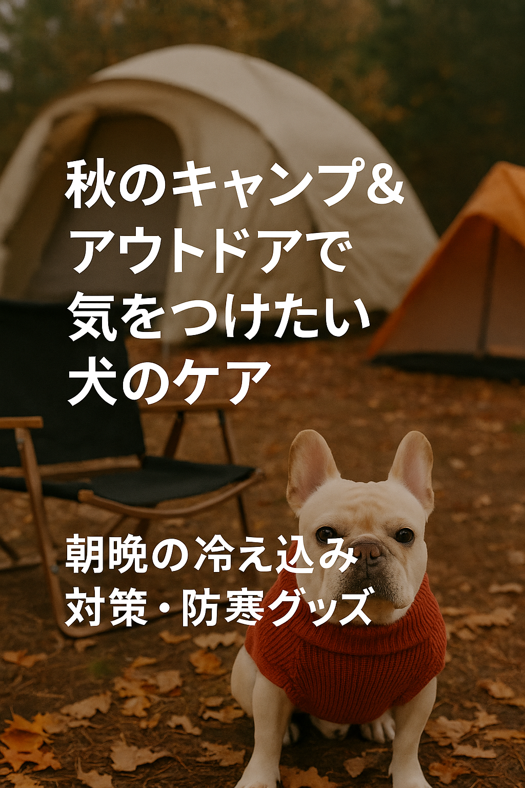 秋のキャンプ&アウトドアで気をつけたい犬のケア