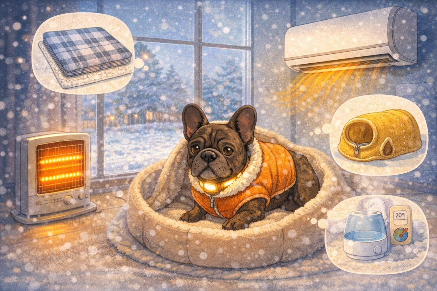 寒さに弱い犬のための冬支度｜室内防寒・暖房の正解