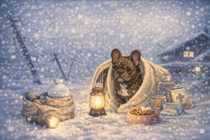 冬の災害に備える!停電・断水時に犬を守る暮らしの備え